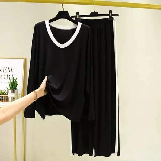 Sleep in Style: Comfy Cotton Jersey Nightwear Suit for Women and Girls