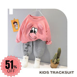 Pink Mickey Print Sweatshirt With Trouser Tracksuit For Kids (RB-B2)