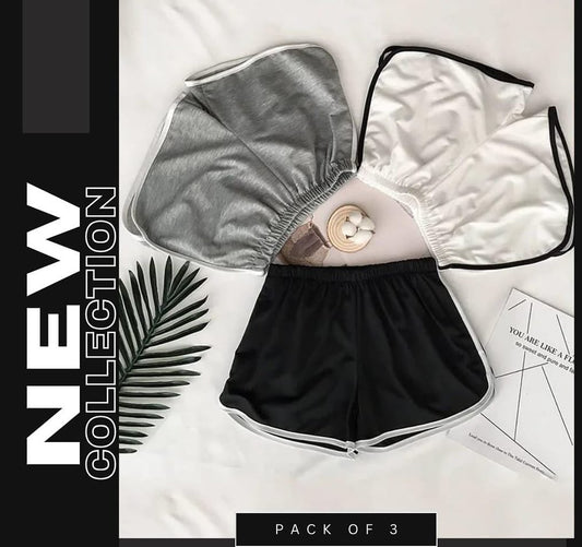Set of 3 Soft Relaxation Shorts for Women (RB-808)