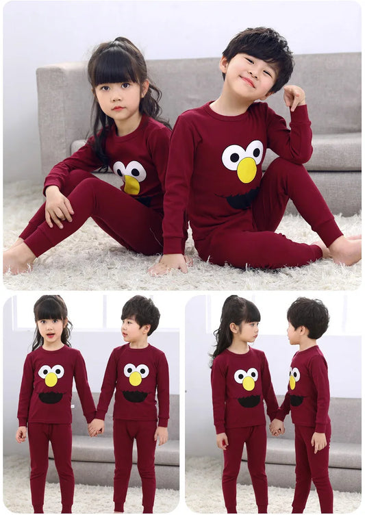Baba or Baby Maroon Elmo Printed The Ultimate Sleep Suit (SP-102)