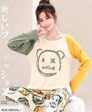 Multi Color Smile Print With Smile Multi Printed Trouser Full Sleeves Night Suit