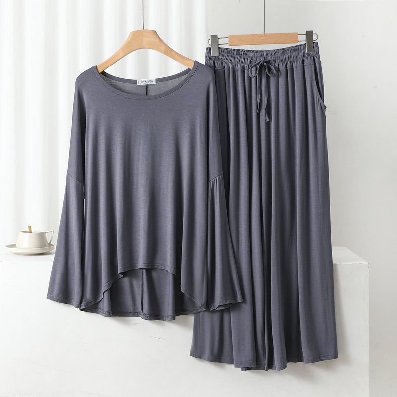 Grey Loose Sleeves with Flapper Trouser The Ultimate Dream Wear Sleep Suit