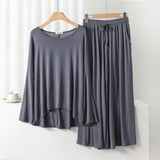 Grey Loose Sleeves with Flapper Trouser The Ultimate Dream Wear Sleep Suit