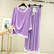 Purple Round Neck Flapper Style The Ultimate Dream Wear Sleep Suit