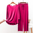 Shocking Pink V Neck with Palazzo Style The Ultimate Dream Wear Sleep Suit