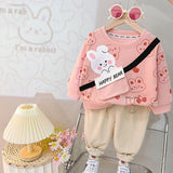 Cozy and Cute Pink Bear Pocket Bag Tracksuit