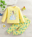 Yellow Princess Printed Kids Night Suit
