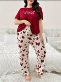 Maroon Butterfly Printed T-Shirt with Butterfly printed trouser– Soft Feel, Cute Vibe