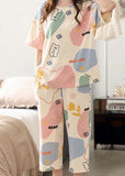 Off white Multi Cute Bears Half Sleeves with Printed pajama– Soft Feel, Cute Vibe